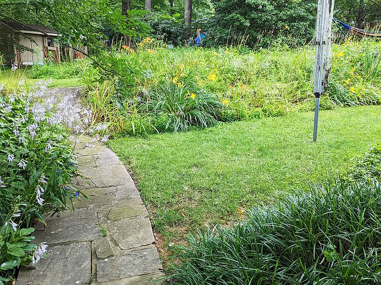 Walkway to backyard