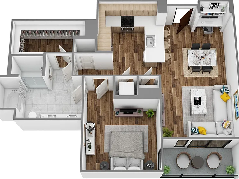 F 1bed/1bath F 1bed/1bath