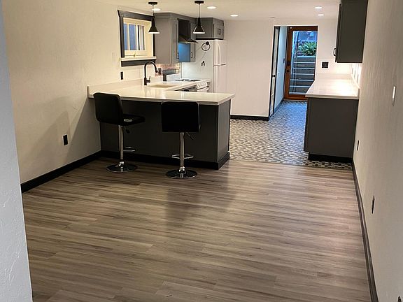 Living room and kitchen