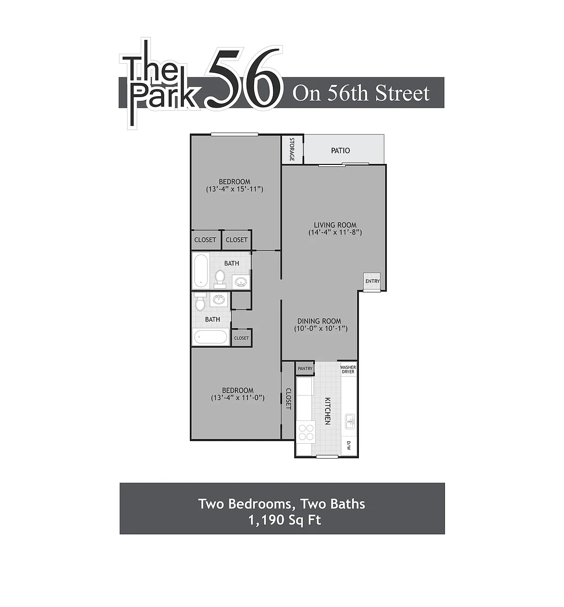 Floor plan 2-1190sqft