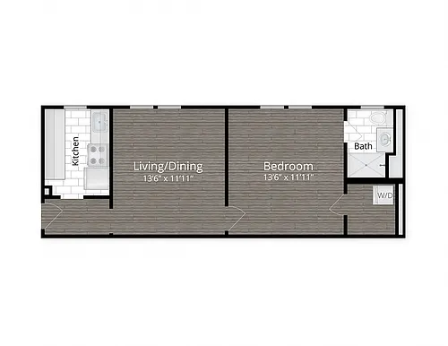 Floor plan One Bedroom