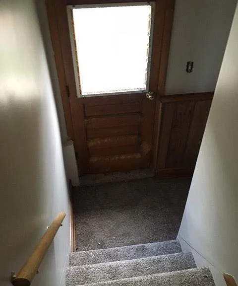 Stairs to Basement and Side Door