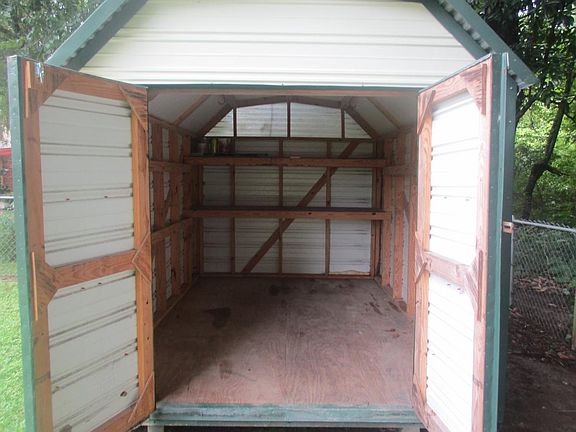 Inside of storage building