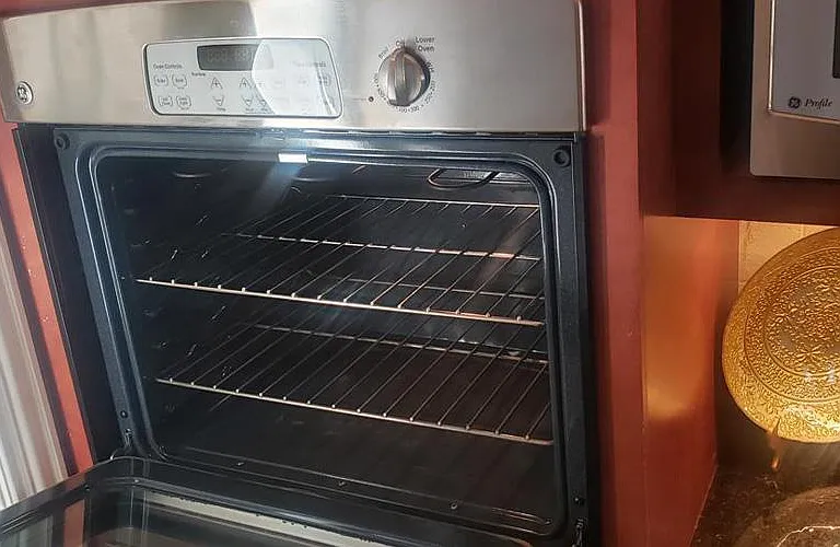 Clean double ovens -- Top