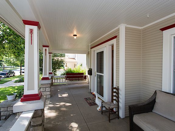 Front porch with swing