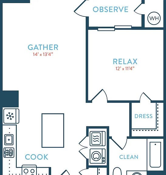 812 Tea House A9 Floorplan Diagram