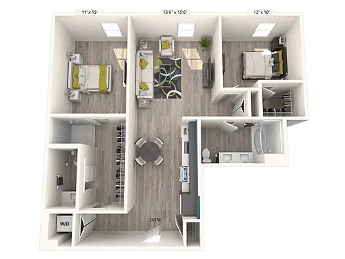 Floor plan B6V-FinishII-1118sf
