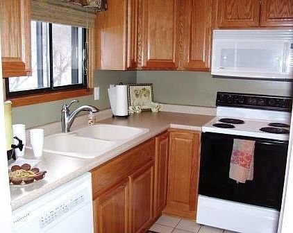 Bright kitchen with new cabinets