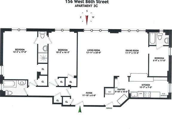 2nd image of 156 W 86th St APT 3c