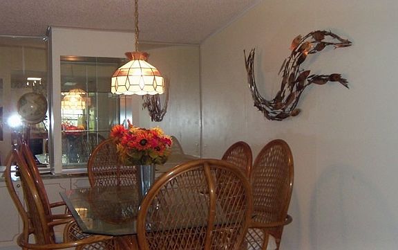 Dining room with built in hutch