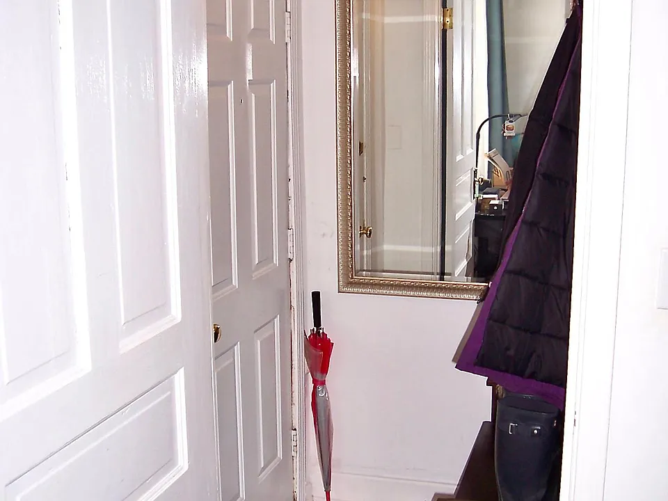 Entry foyer with door