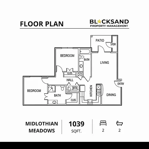 Floor plan 2 Bedroom