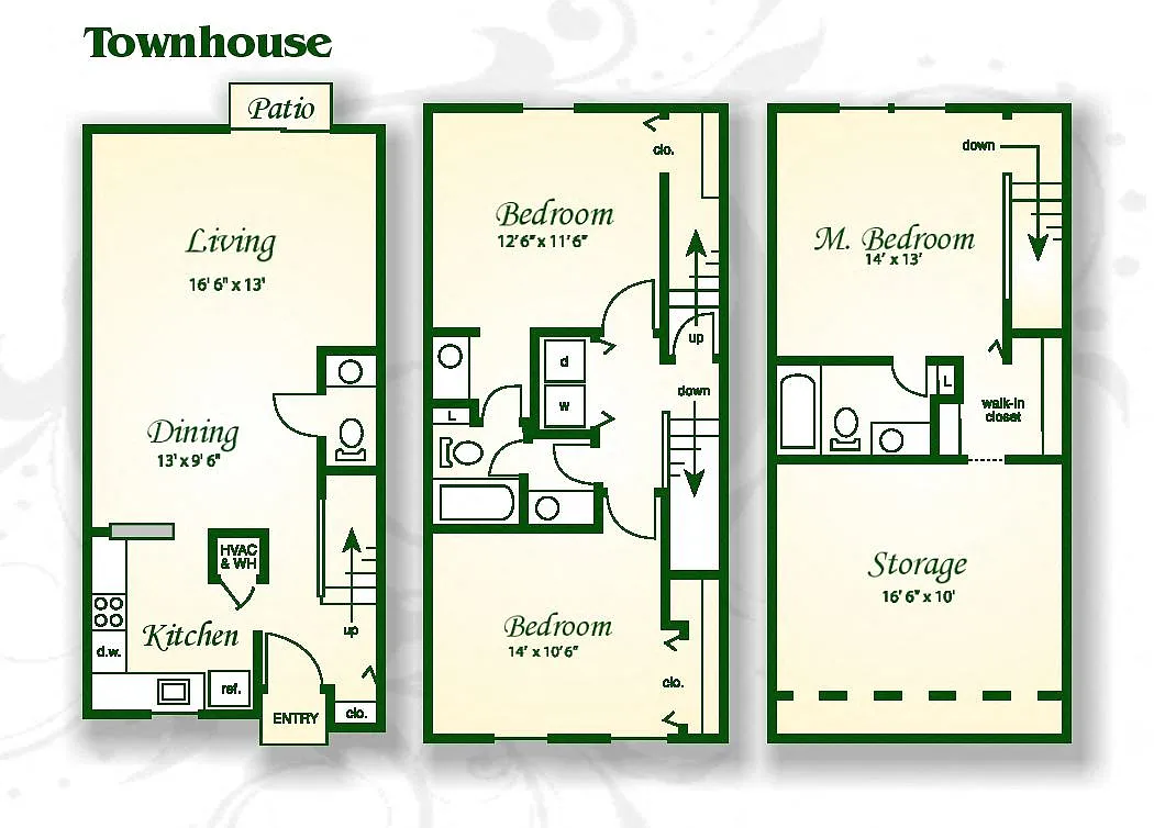 Floor plan The York Townhouse