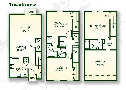 Floor plan The York Townhouse