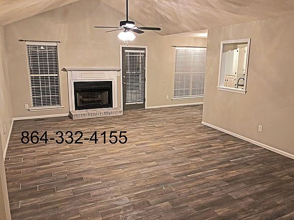 Living room with gas fireplace