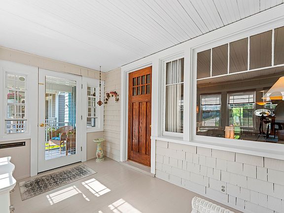 Large picture window in the living room looks out