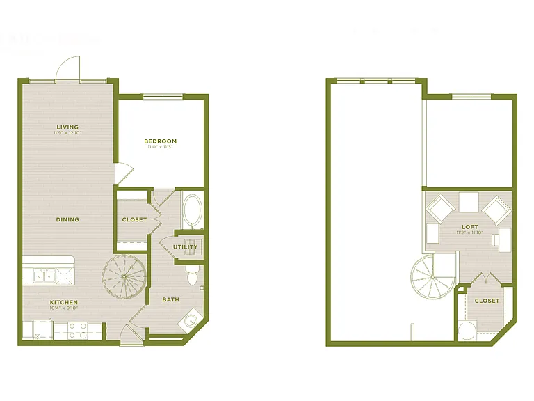 West Koenig Flats - M A11 - 1 Beds - 1 Baths - 980 Sq. ft.