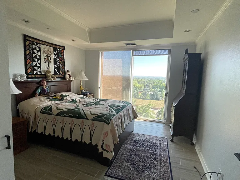 Bedroom 3 with gorgeous views. Walk-in closet has built in desk for foldaway office or craft center