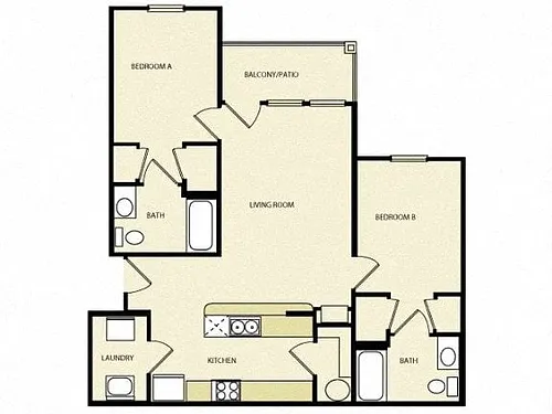 Floor plan 2X2