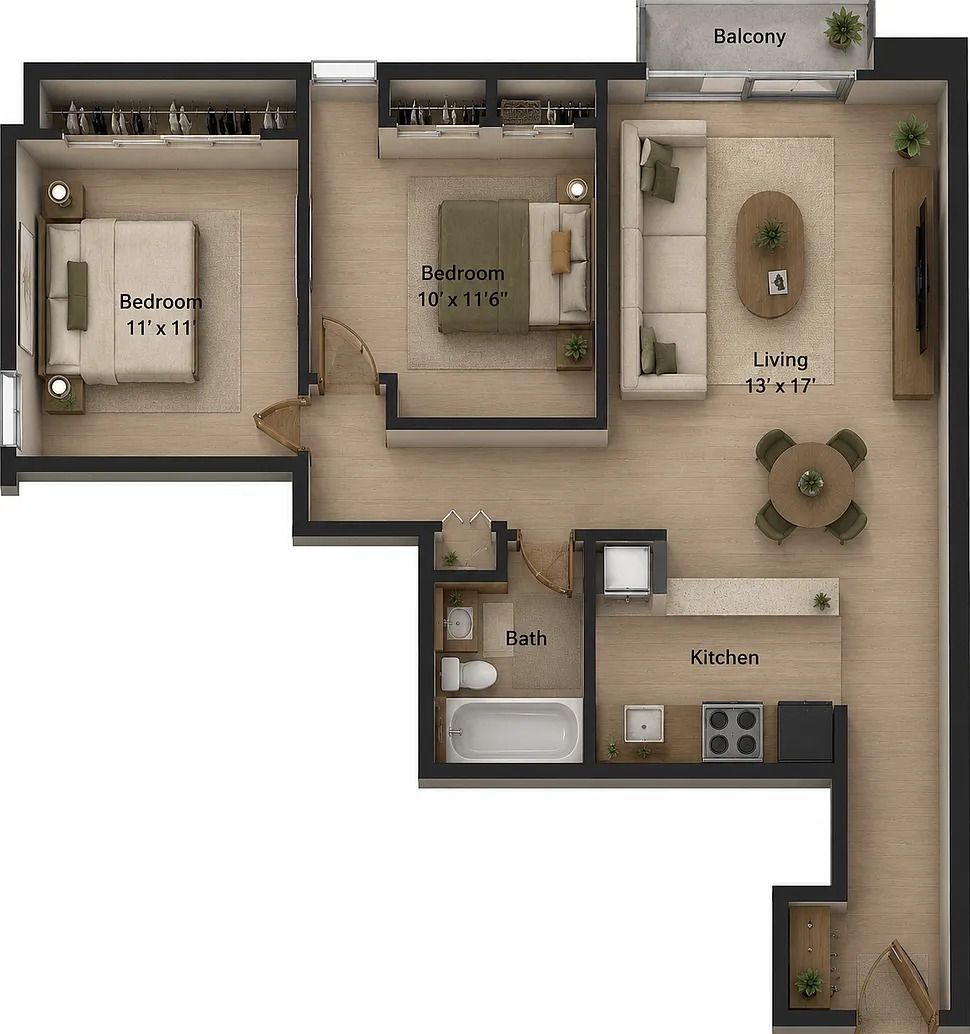 Monroe Park Towers Apartments — Photo 1
