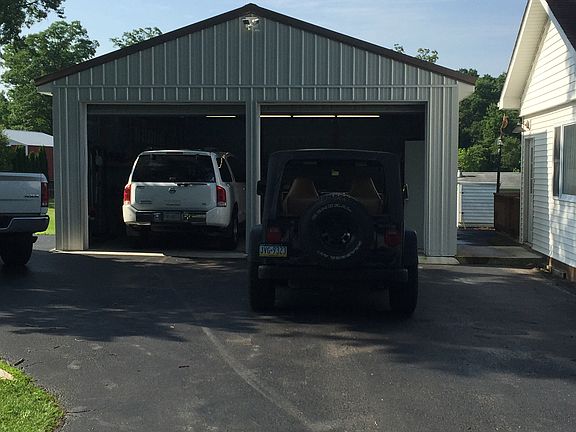Oversized detached garage
