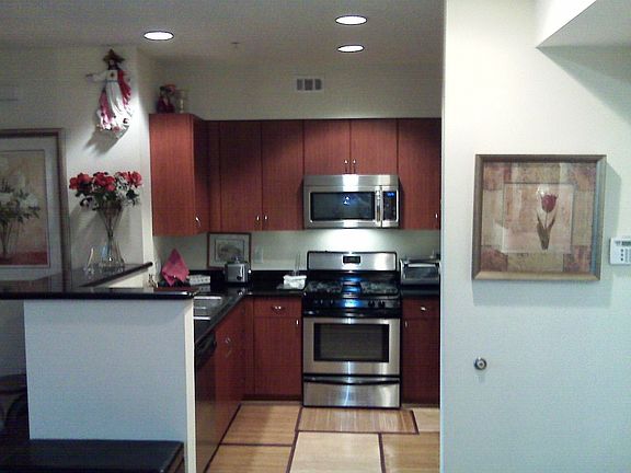 Granite counters and stainless appliances