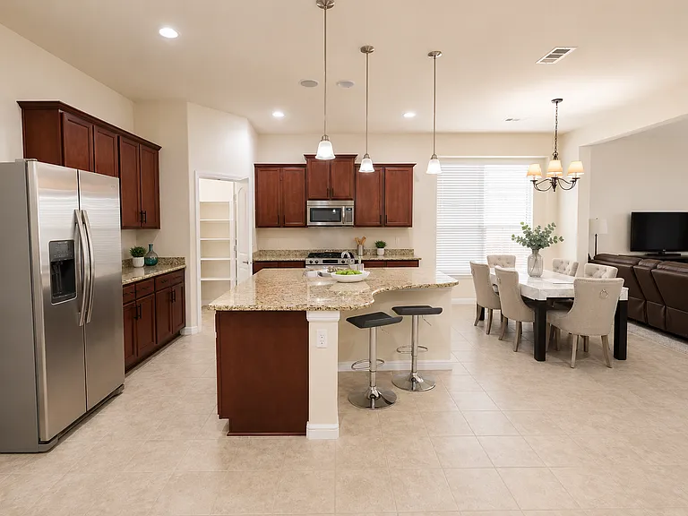 kitchen with big island