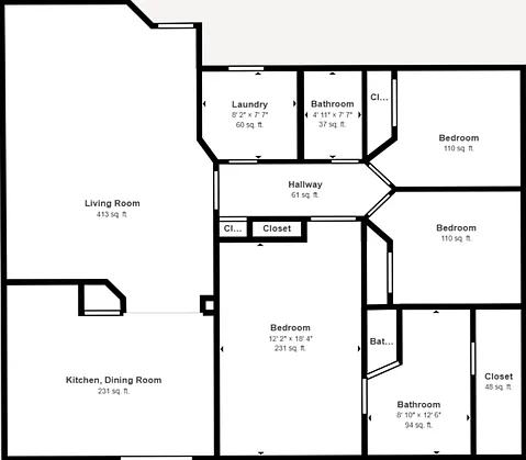 3 bed, 2.0 bath, 1594 sqft, $2,595 — Photo 2