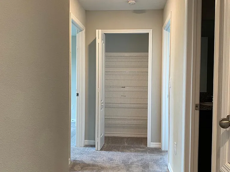 hallway to other bedrooms, Nice size linen closet