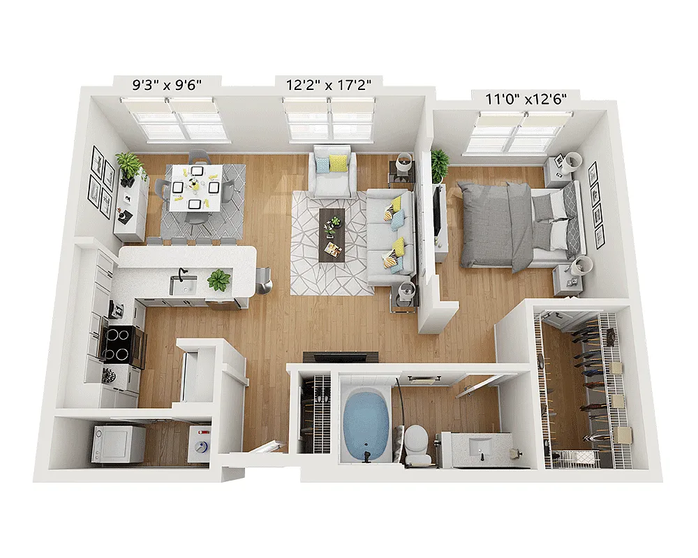 Floor plan Plan B (A1B)