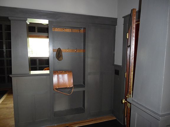 Built in coat rack/shelving