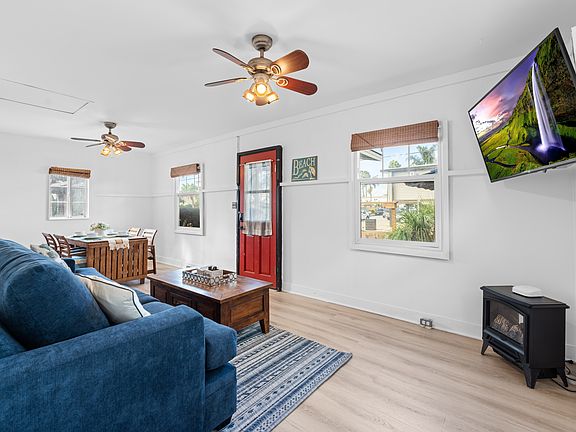 Front door enters into family room/dining area.