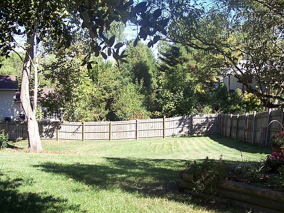 Fenced in Back Yard