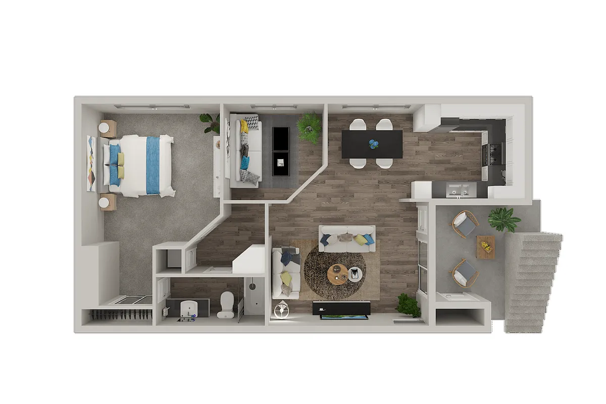 Floor plan One Bedroom