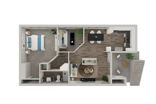 Floor plan One Bedroom