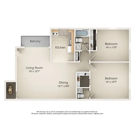 Floor plan B2