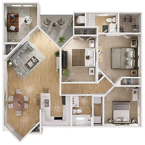 Floor plan D2A-C