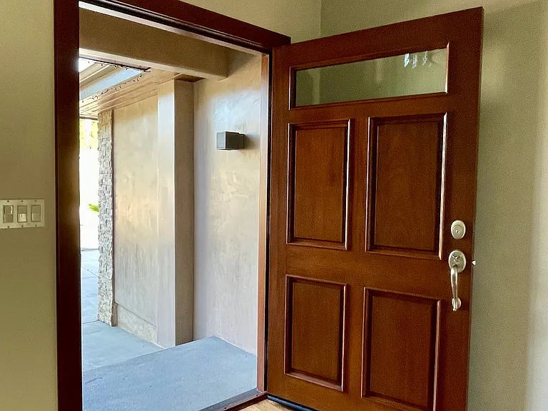 Main door.