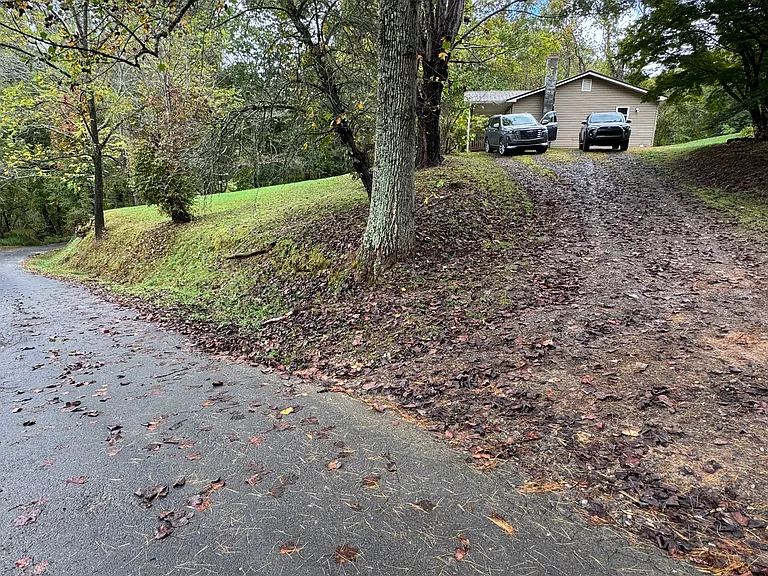 Upper driveway