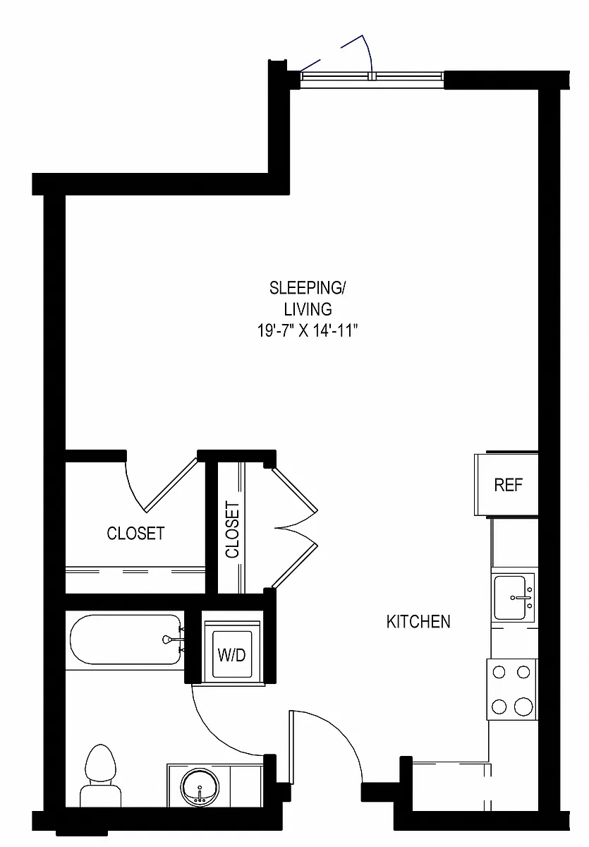 Floor plan Studio A8