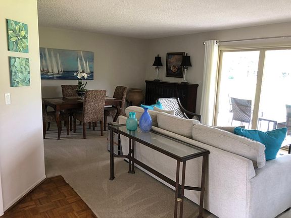 Entrance looking into Living Room and Dining Room