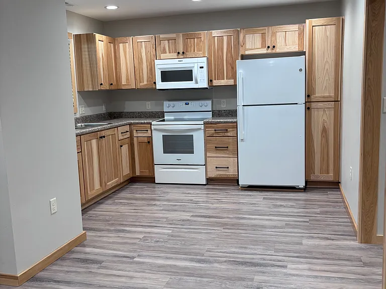 Plenty of cupboard space and standing pantry