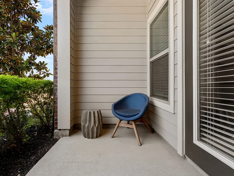 Take in peaceful views from your private patio