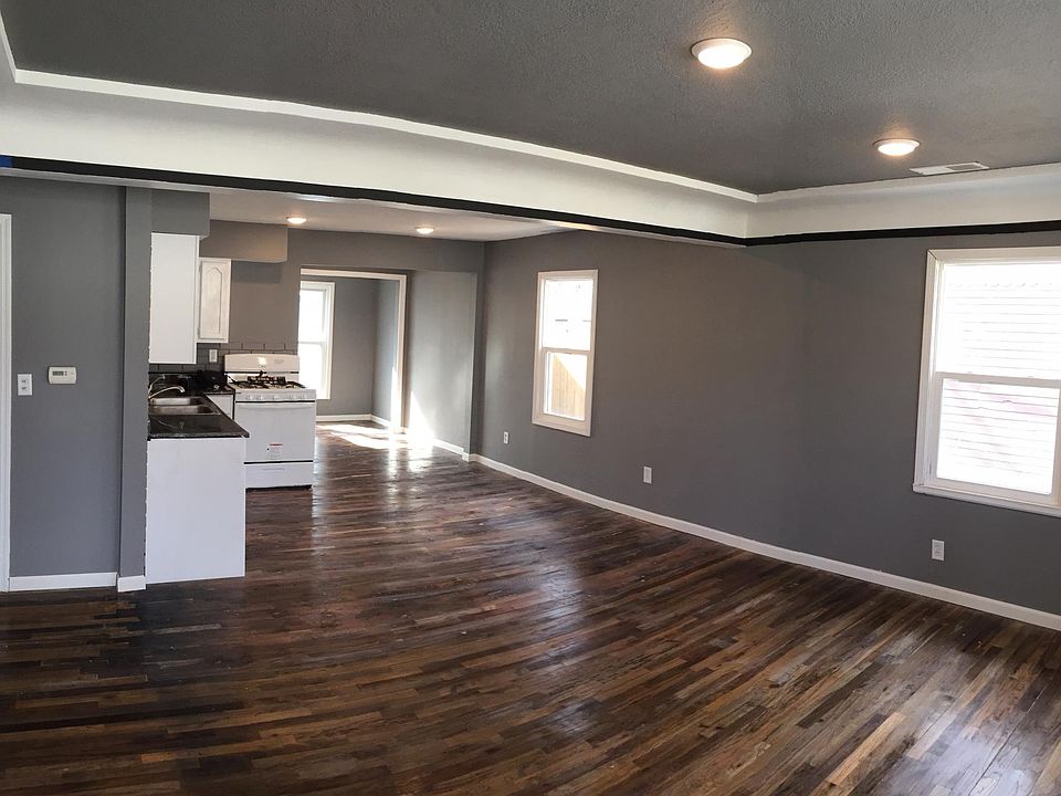 Living room and kitchen