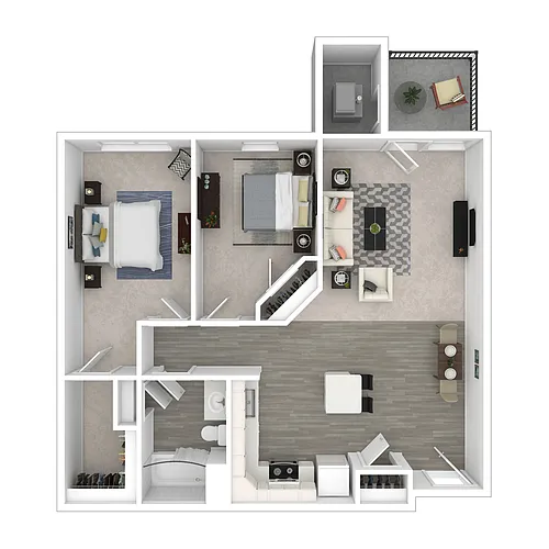 Floor plan 2 BDR