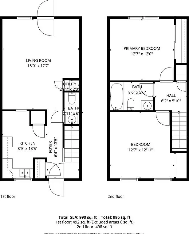 2 bed, 1.5 bath, 1055 sqft, $1,299 — Photo 4