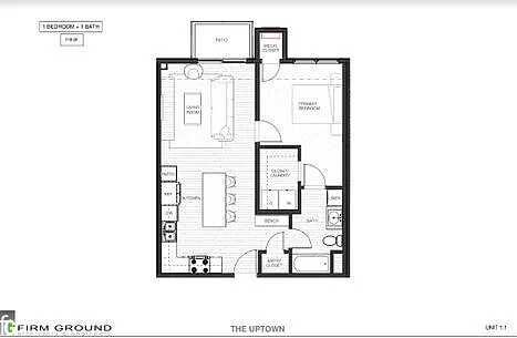 Floor plan 1BR1