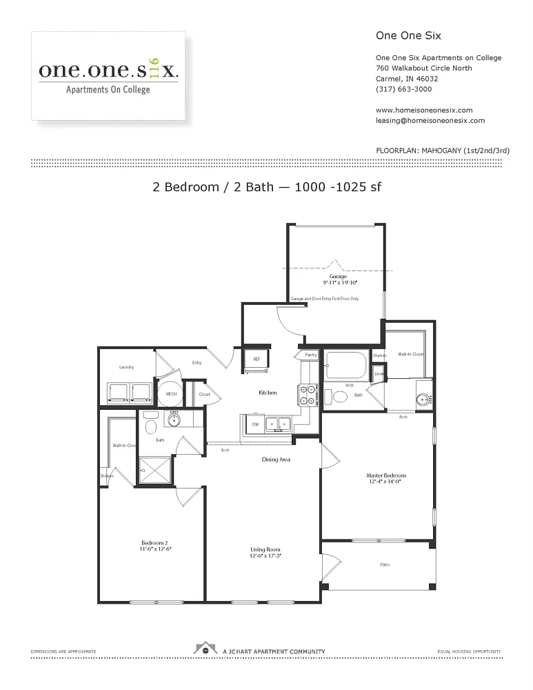Floor plan Mahogany (D6 Two-Six) 2.2