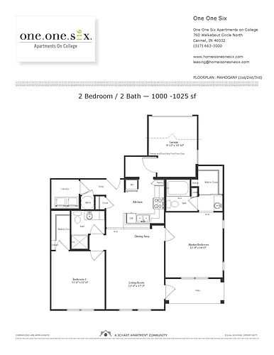 Floor plan Mahogany (D6 Two-Six) 2.2