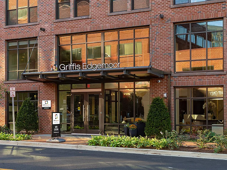 Exterior building photo of Griffis Edgemoor in Bethesda, Maryland.